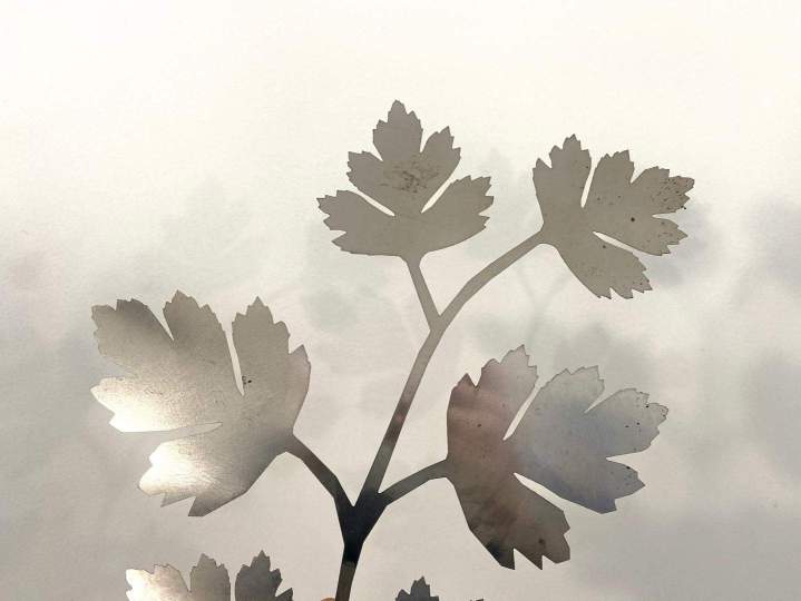 Déco en métal branhce de persil France